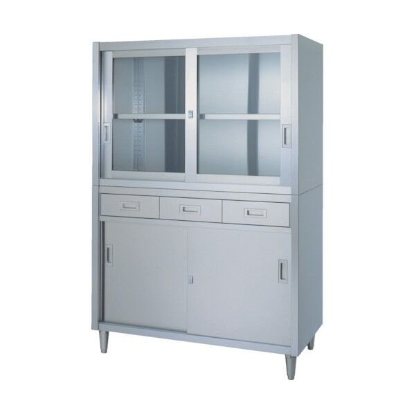 ステンレス保管庫 二段式アジャスト付 VADG型