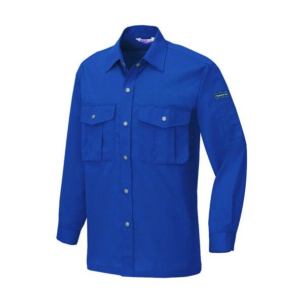 長袖シャツ（男女兼用） 006ブルー 3L 595 1