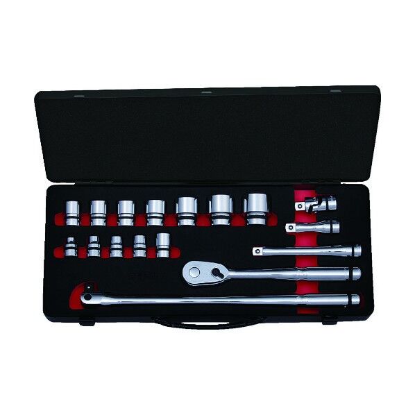 ネプロス 12.7sq.ソケットレンチセット(17点)ケース付き