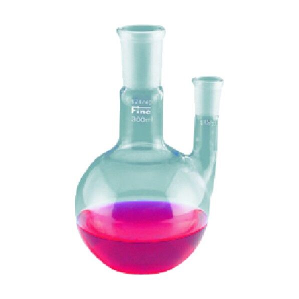 Fine共通二口丸型フラスコ 300mL 24-15 330-15-40-01 1点