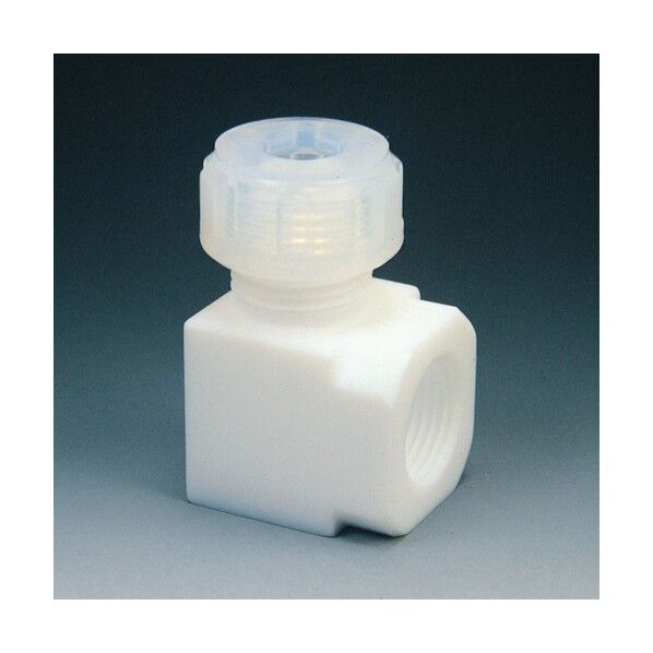 フロンケミカル フッ素樹脂 ハーフメスジョイントL型 8φ×RC1/4