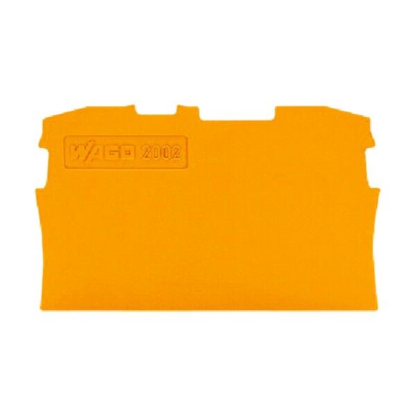 WAGO端子台エンドプレート2001・2002シリーズ共用2線式橙10個 105 x 110 x 45 mm 20021292PK 8769 1