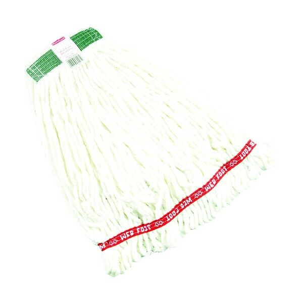 ラバーメイド ウェブフット・シュリンクレスモップ ウェットタイプ ホワイト A2120601 1点