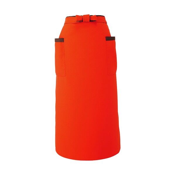 ソムリエ前掛 EA-6727(オレンジ) SME9203 1個