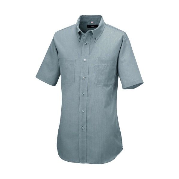 半袖ボタンダウンシャツ(コードレーン)(男女兼用) 110ブラック 5L 50402 1