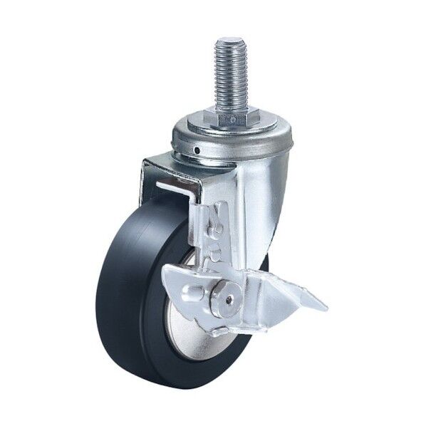 Sシリーズねじ込み自在SP付MCナイロンB車150mm 平戸車 413SAMCB150 1個