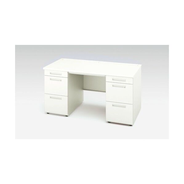 両袖デスク (A4タイプ) XEHH157GG-WH 1点