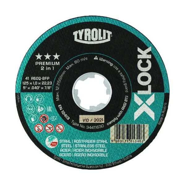 X-LOCK切断砥石 プレミアムタイプ(硬度Q)