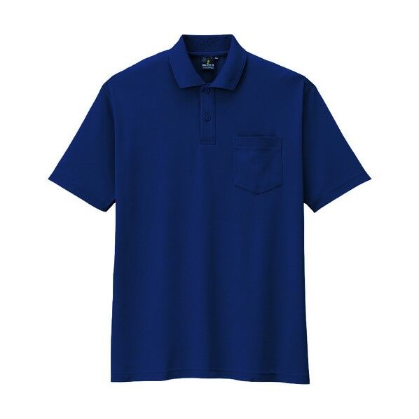 制電･防透･消臭半袖ポロシャツ 1ネイビー 5L AS-257-1-5L 1点