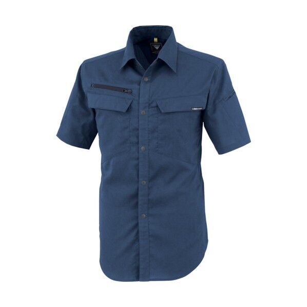 裏綿ストレッチ半袖シャツ S 1512-19-S 1点