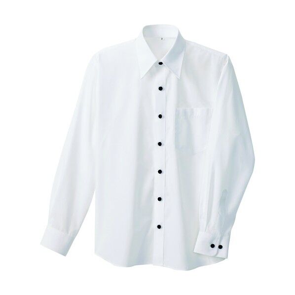 長袖シャツ(男女兼用) 001ホワイト 4L 8020 1