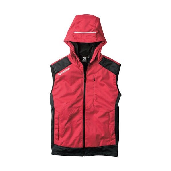防風ストレッチフーディベスト レッド×ブラック 4L G-2359-20-4L 1点