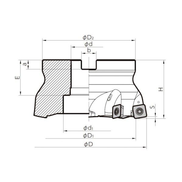 MFH Harrier フェースミル(SOMT14タイプ)