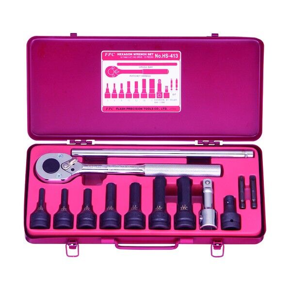 ヘキサゴンレンチセット 差込角12.7mm 13pc