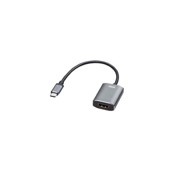 サンワサプライ Type C-HDMI 変換アダプタ HDR対応 黒 AD-ALCHDR01 1個