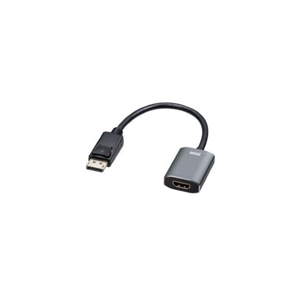 サンワサプライ DisplayPort-HDMI 変換アダプタ HDR対応 黒 AD-DPHDR01 1個