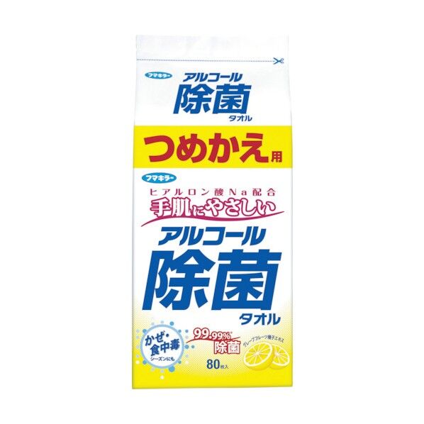 アルコール除菌タオルつめかえ用80枚入 433746 1