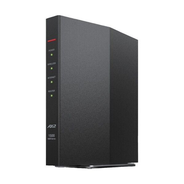 バッファロー 無線LAN親機11ax/ac/n/a/g/b 1201+300Mbps WSR-1500AX2B-BK 1個