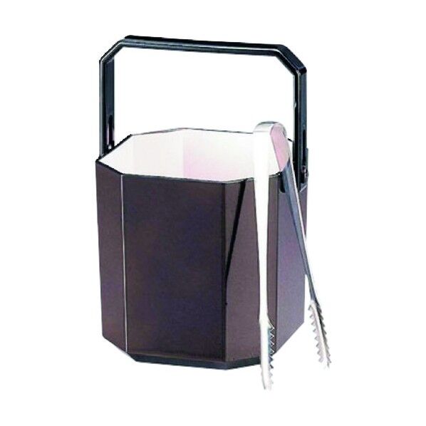 ABS スナック角アイスペール 81283510 溜 トング付 PSN2001 1個