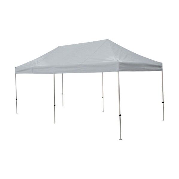 かんたんてんと 3.0m×6.0mスチール&アルミ複合フレーム グレー KA/8W-GY 1点