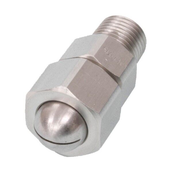 空気蒸気用扇形ノズル VZシリーズ ステンレス鋼303製 ネジ1/4オス 90° 1/4M-VZ-200-S303 1点