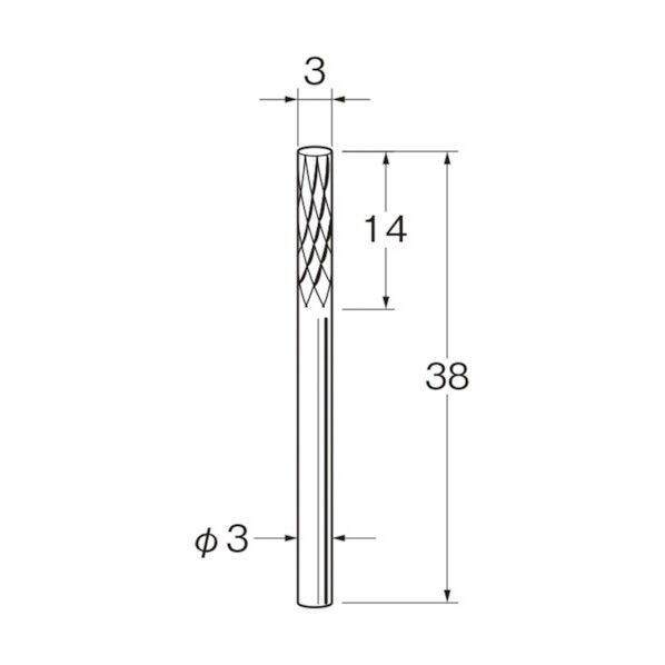 リューター 超硬カッター K3123 1個