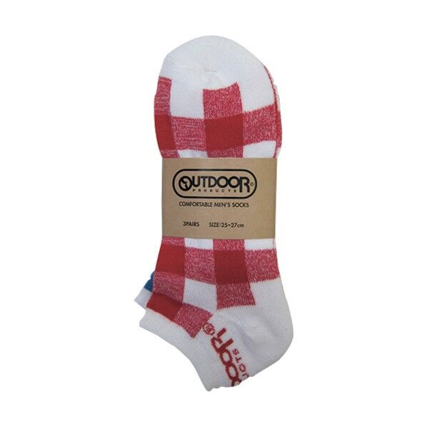 OD A322靴下スニーカー3P(チェック) 188510 1点