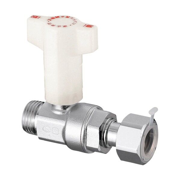 逆止弁付ボールバルブ CB20型 Gねじ×ナット付アダプター