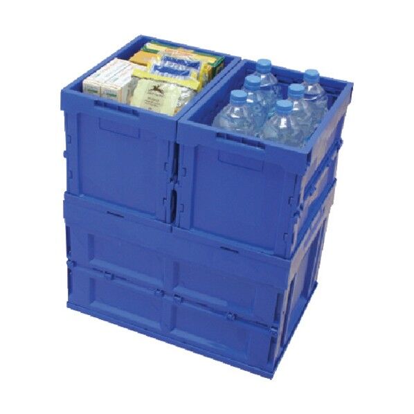 ハード折りたたみコンテナHDOC-20L青