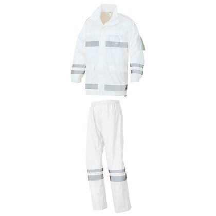 レインウエア(FS-6000) 001ホワイト SS 562403 1