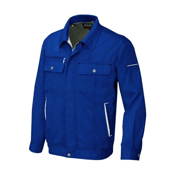 長袖サマーブルゾン(男女兼用)AZ5560-188フォレストネイビー×シルバーグレー5L 188フォレストネイビー×シルバーグレー 5L 5560 1