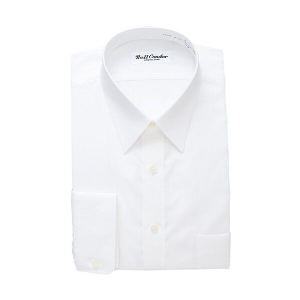 長袖カッターシャツ（64000） 74ホワイト 38 43029 1点