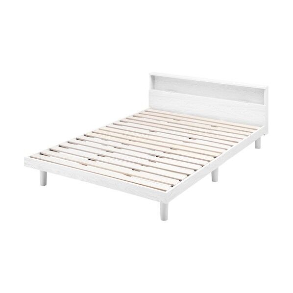 103733 すのこベッドD ホワイト SNB-D-W 1点