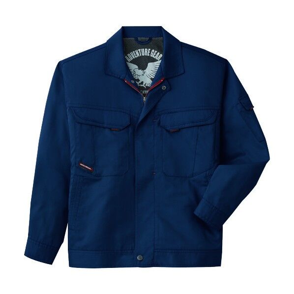 夏 長袖ジャンパー ナノネイビー色 4Lサイズ WA10491-3-4L 1点