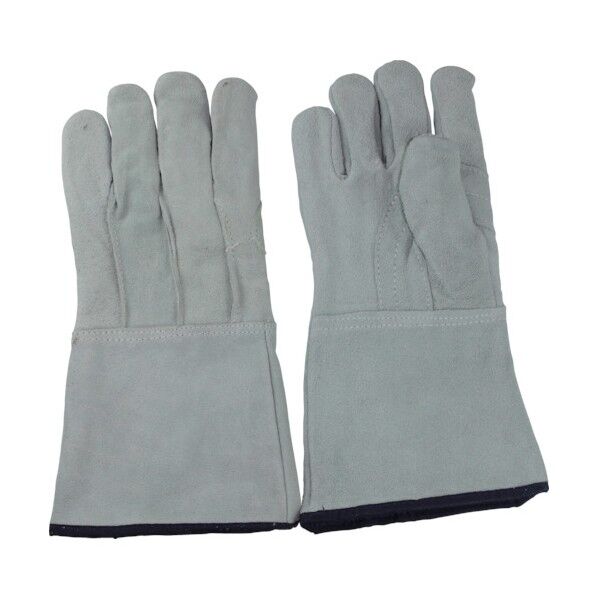 内綿床溶接5本指革手袋