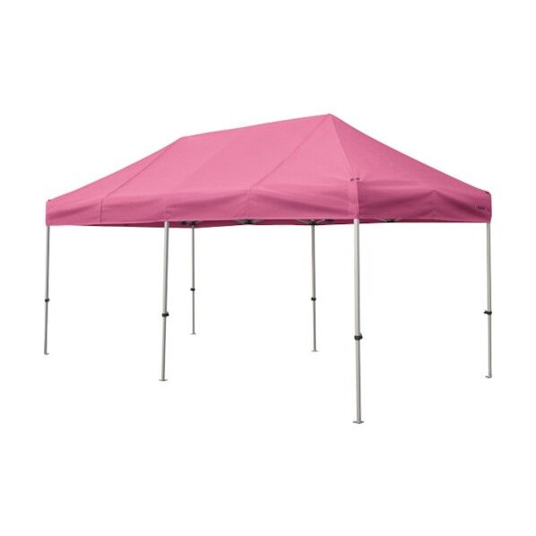 かんたんてんと 2.4m×4.8mスチール&アルミ複合フレーム ピンク KA/5W-P 1点