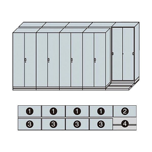 2列5連ベースセット MCW-2518-AA-W 1点