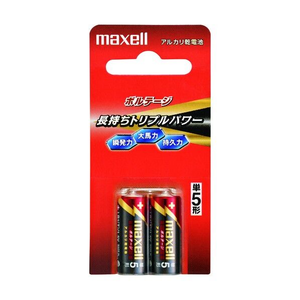 アルカリ乾電池「ボルテージ」 単5 LR1(T)2B 2本