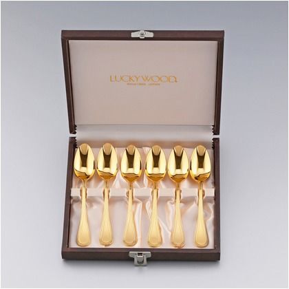 フレンチアクセント金仕上　6pc.ティースプーンセット 5-38406-000 1