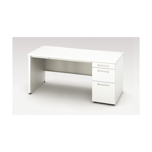 片袖デスク(パネル脚) XEHH167BP-WH 1点