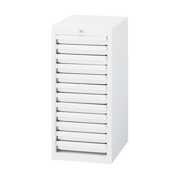 システムトレーキャビネット施錠タイプA4-1列12段 5-860-3372 1点