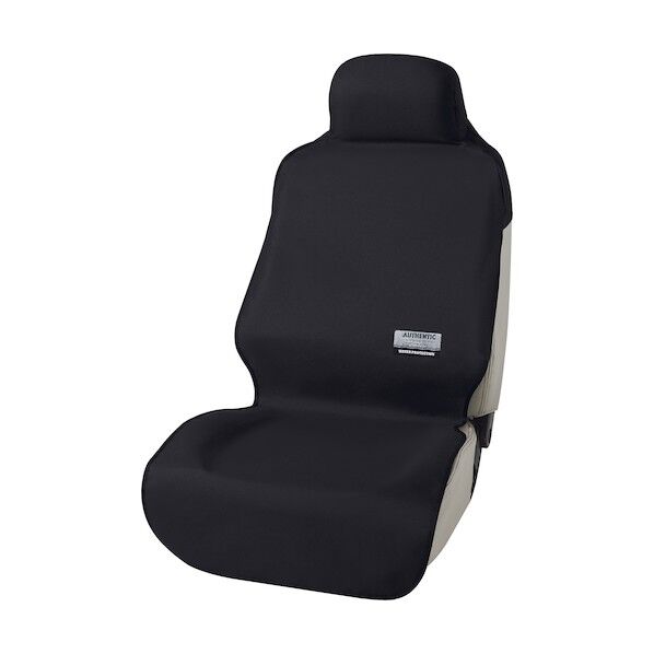 カーシートカバー ファインテックス フロント (枕カバー付き) 1枚 ブラック 43611008 1個
