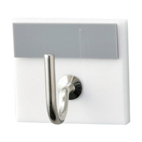 キーハンガー 裏面テープ付 キーハンガー1R(8) グレー 30×33mm 302008 1個