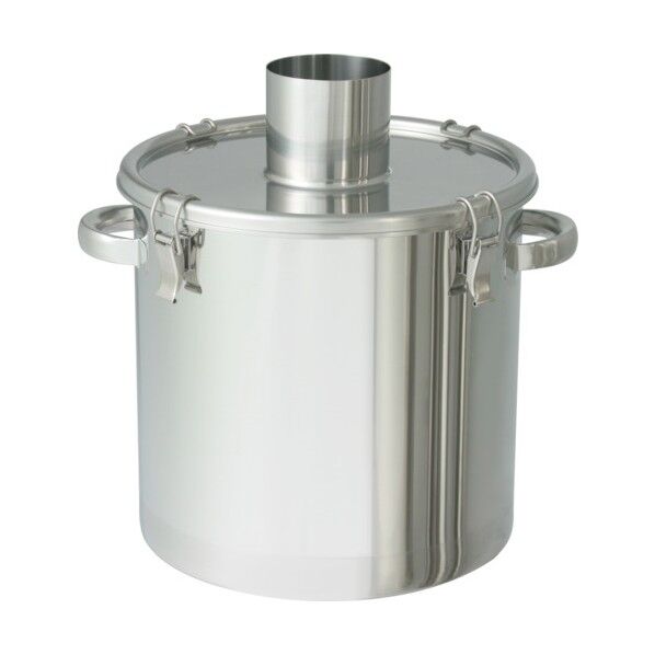 ステンレスタンク 粉体回収容器 パイプ付