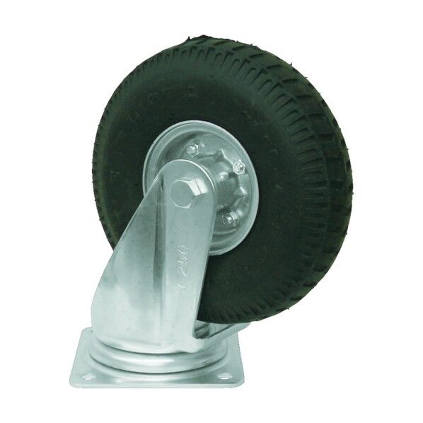 ノーパンク発泡ゴムタイヤ 自在