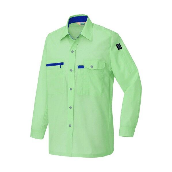 長袖シャツ(男女兼用)(薄地) 005アースグリーン LL 5365 1