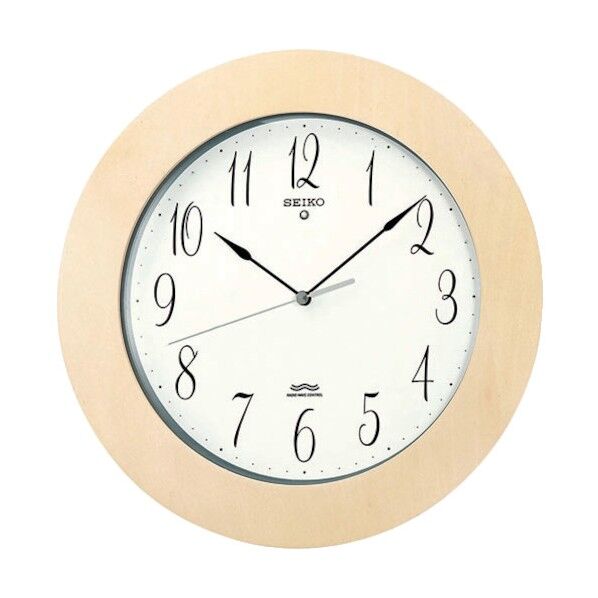 電波掛時計木枠 1500 g KS239A