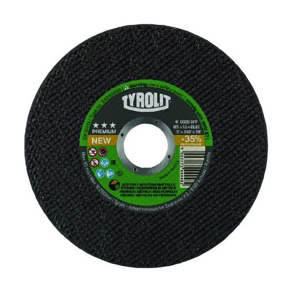 TYROLIT 切断研削砥石 石材用 125mm #46 34332828 1点...