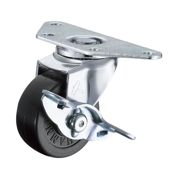 Eシリーズコーナータイプ自在SP付ゴム車40mm 215E-R40-BAR01 1点