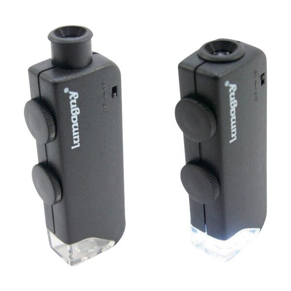 LEDライト付小型顕微鏡